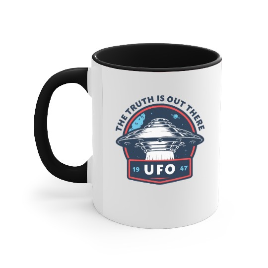 UFO 1947 The Truth Is Out There Accent Mugs
