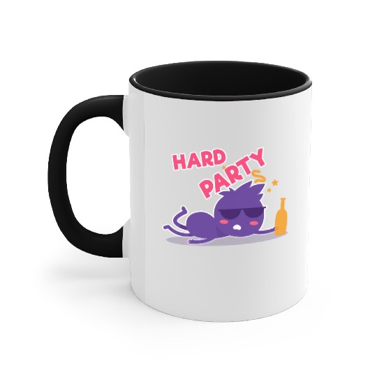 Hard Party, Drunk Ant Accent Mugs