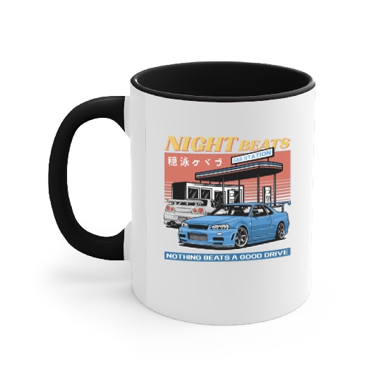 Night Beats Accent Mugs