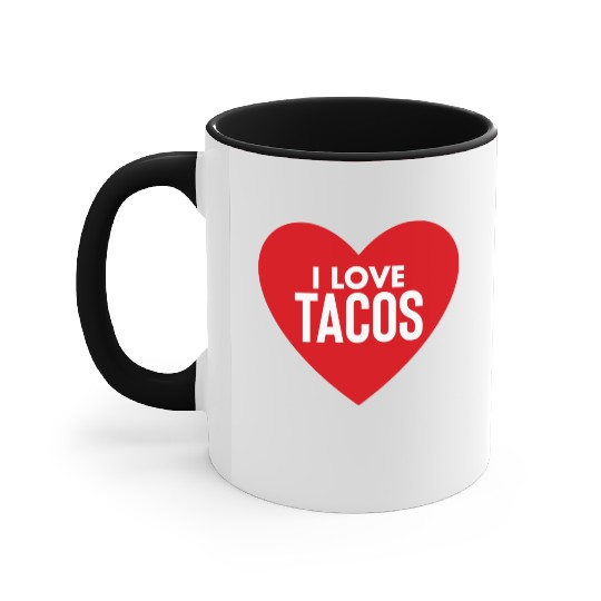 I Love Tacos Accent Mugs
