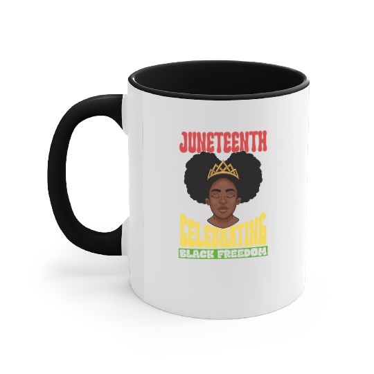 Juneteenth Celebrating Black Freedom 1865 African Accent Mugs