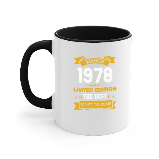 March 1978 Birthday Surprise Accent Mugs
