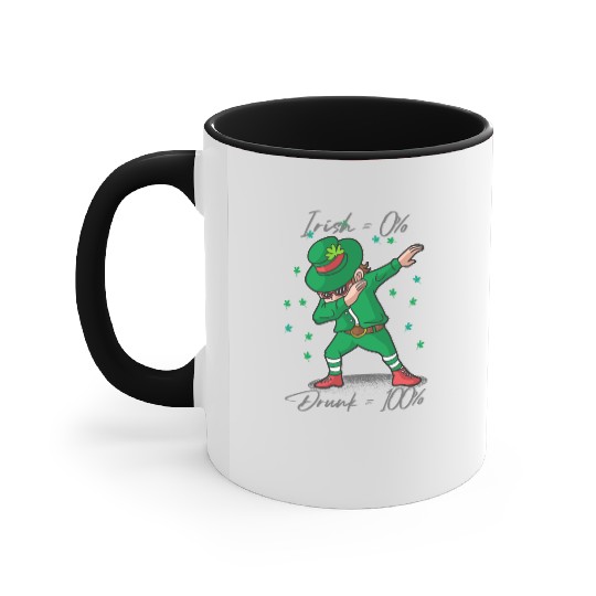 Irish 0% Drunk 100% Accent Mugs