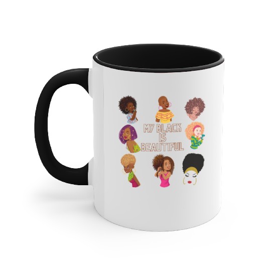 My Black Is Beautiful Accent Mugs