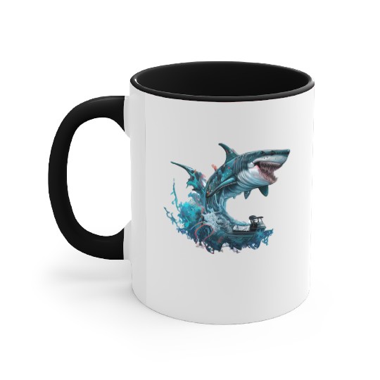 shark game ps 2 Accent Mugs