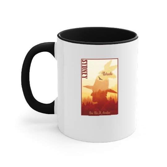 Sidney Nebraska wild west town Accent Mugs