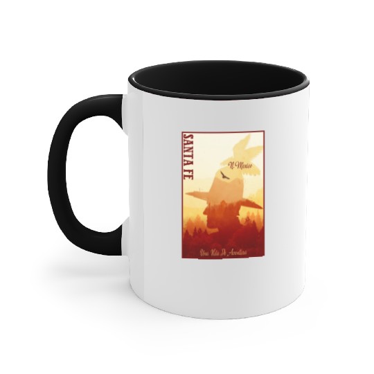 Santa Fe New Mexico wild west town Accent Mugs