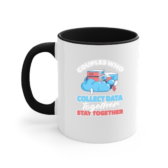 Data Scientist Data Analyst Couple Accent Mugs
