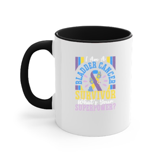Bladder Cancer Survivor Bladder Cancer Awareness Accent Mugs