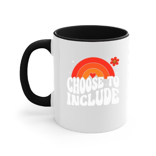 Choose To Include For Autism Teacher Accent Mugs