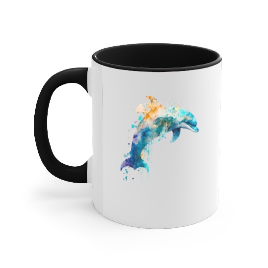 Dolphin Accent Mugs