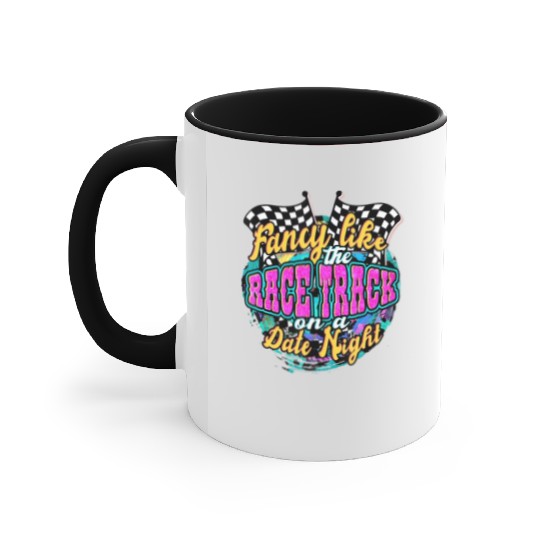 Fancy Like The Race Track On A Date Night Vintage Accent Mugs