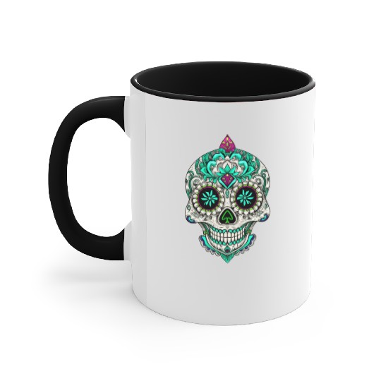 Royal Sugar Skull Accent Mugs