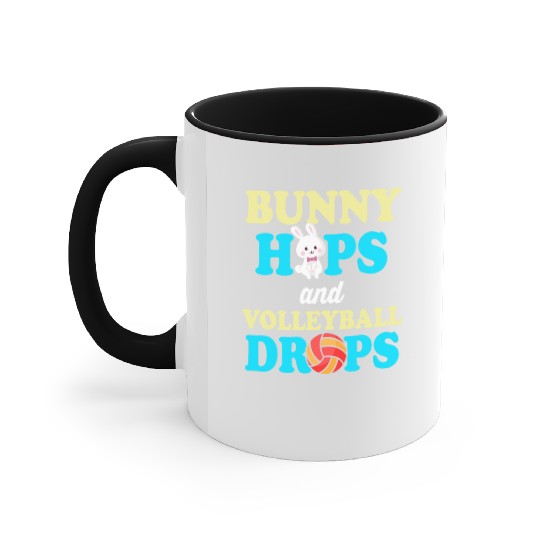 Easter Volleyball Bunny Holiday Rabbit Sport Accent Mugs