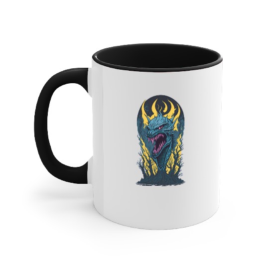 Vampire Dragon1 Accent Mugs