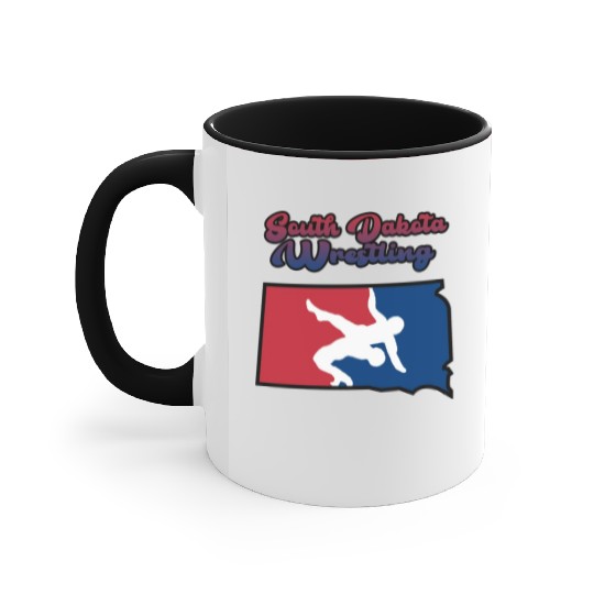 South Dakota Wrestling Accent Mugs