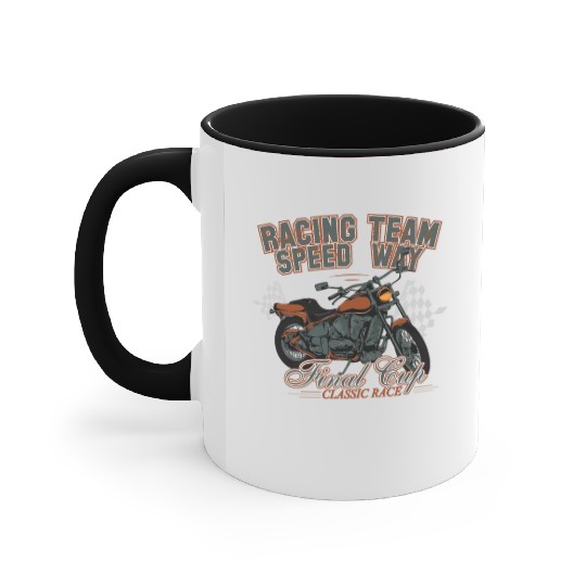 MOTORCYCLE, RACING TEAM SPEED WAY Accent Mugs