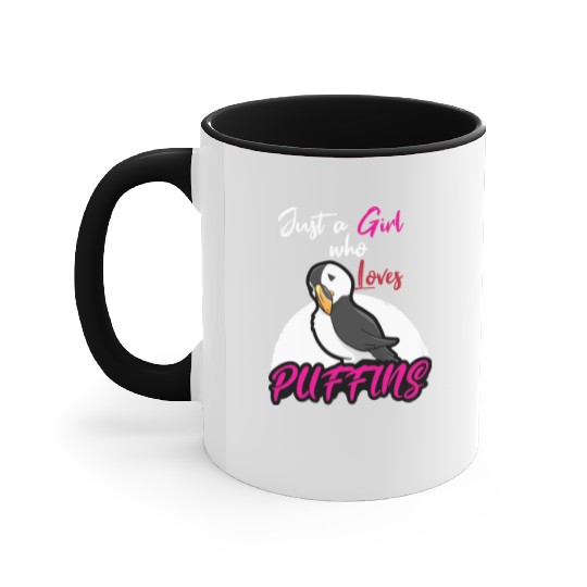 Puffin Lover Puffins Accent Mugs