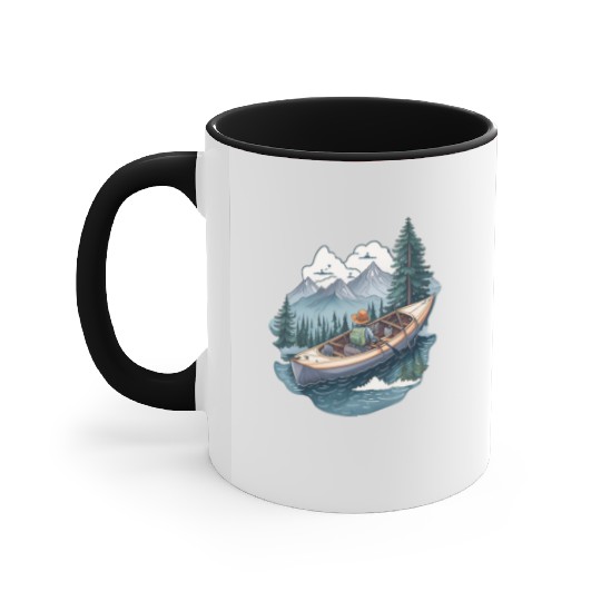 Travel kayak tour Accent Mugs