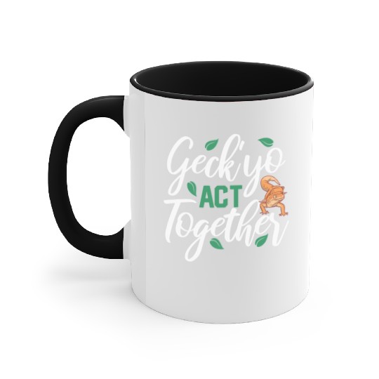 Gecko Gifts Reptile Lover Keeper Accent Mugs
