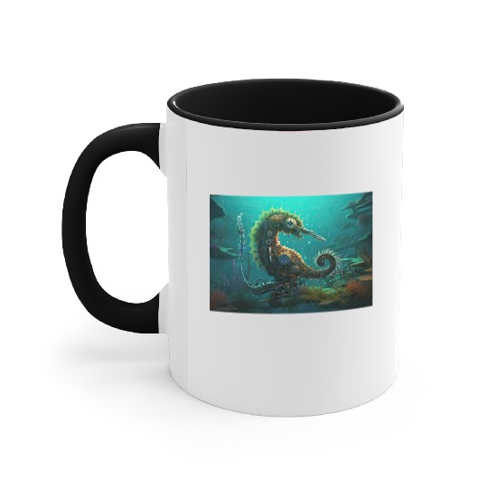 Mechanical Jellyfish Accent Mugs