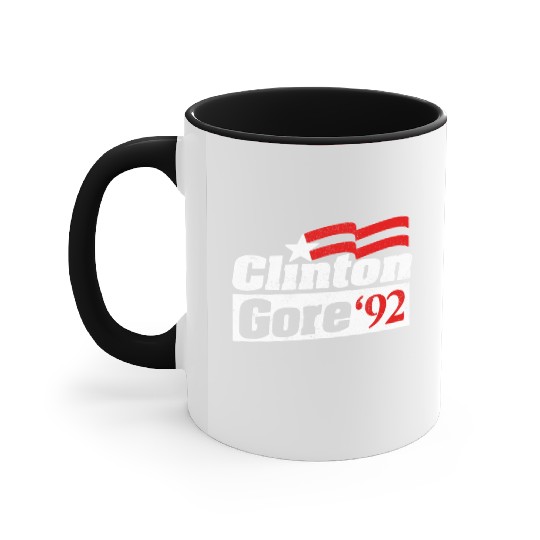 Clinton Gore Bill Clinton 92 Elect Accent Mugs