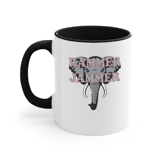 Albm Rammer Jammer Houndstooth Elephant Tide Accent Mugs