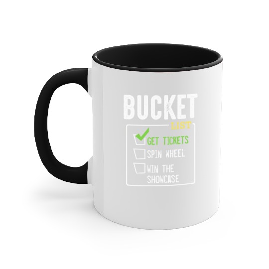 Bucket List Get Tickets Win Game Show Lucky Accent Mugs