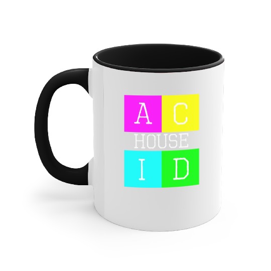 Acid house logo Accent Mugs