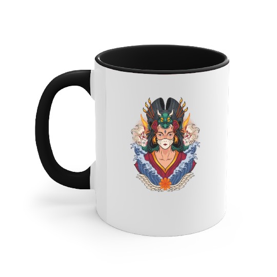 Kimono Geisha Accent Mugs