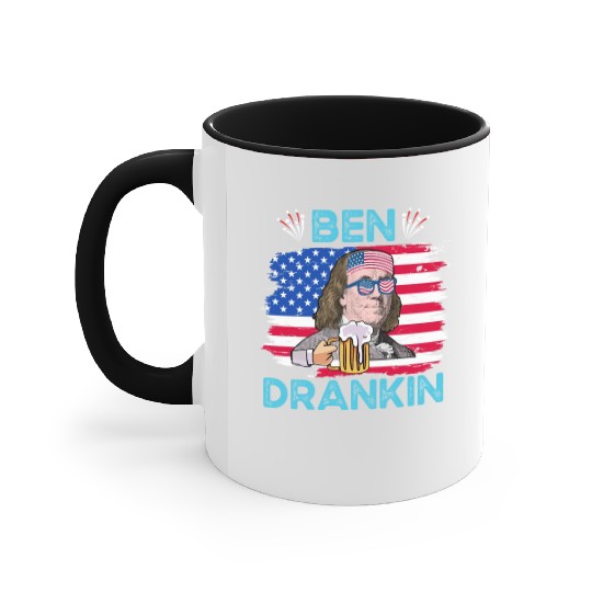 Ben Drankin US President Independence Day Accent Mugs