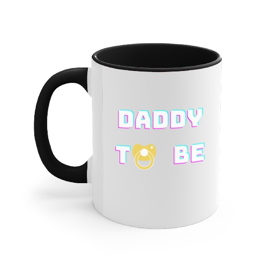 Daddy To Be green Accent Mugs