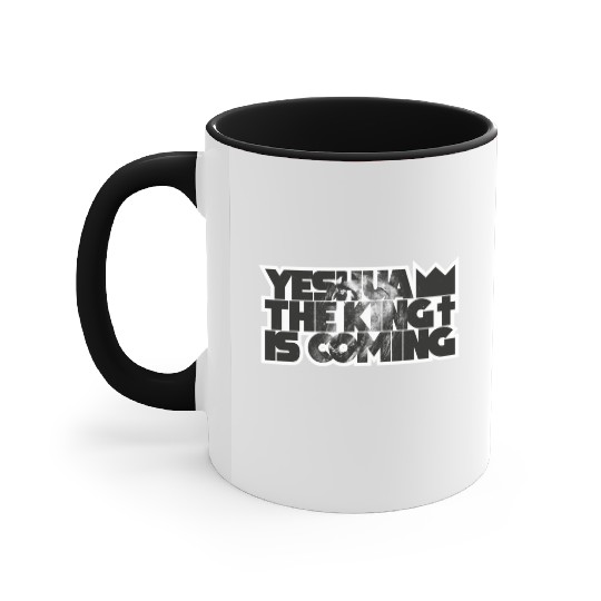 YESHUA THE KING IS COMING Accent Mugs
