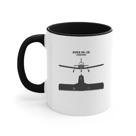 Piper PA 28 Cherokee Aircraft Accent Mugs