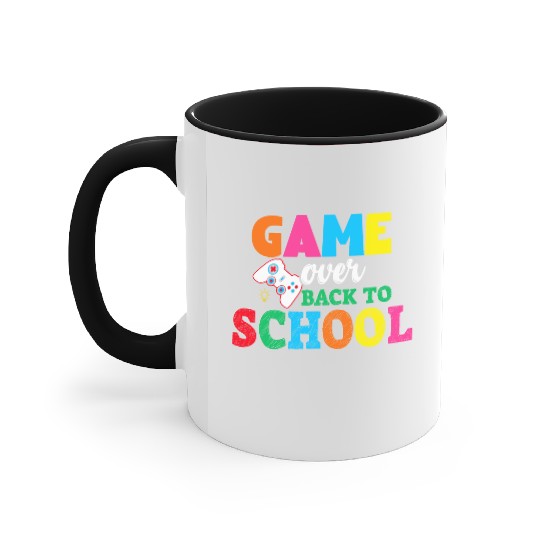 Game Over Back To School Accent Mugs