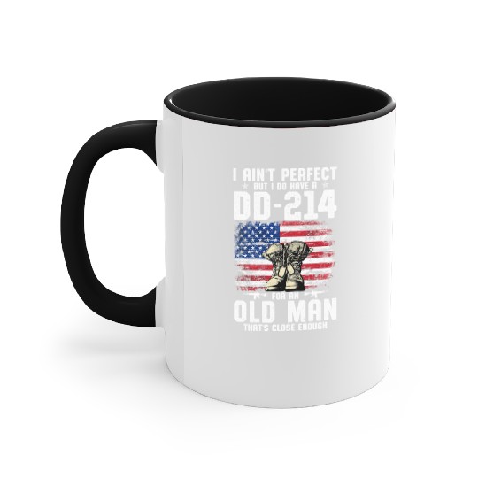 US Army DD-214 American Flag Accent Mugs