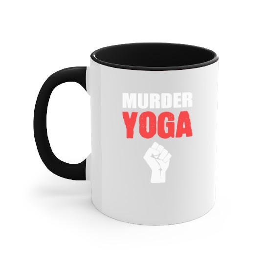 Murder Yoga Yoga Coach Gift Accent Mugs
