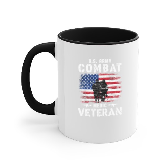US Army Combat Medic Veteran Accent Mugs