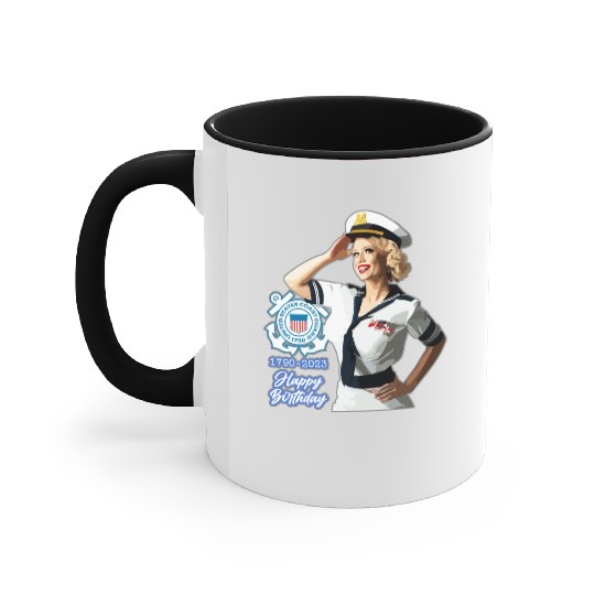 U.S. Coast Guard 233rd Birthday Accent Mugs
