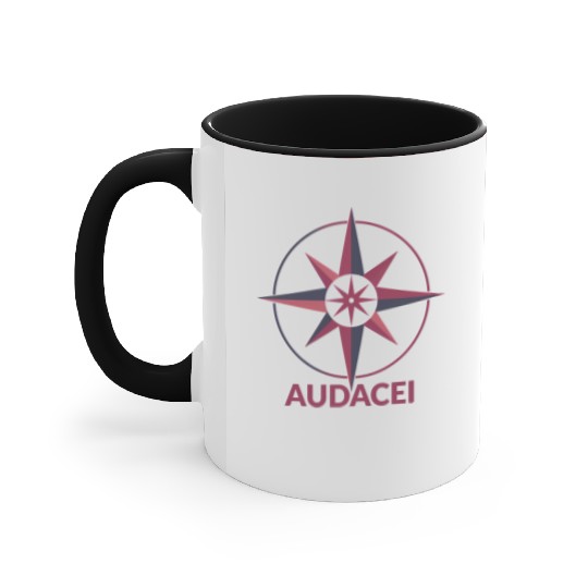 Courageous Evolution: Audacei Color Logo Accent Mugs