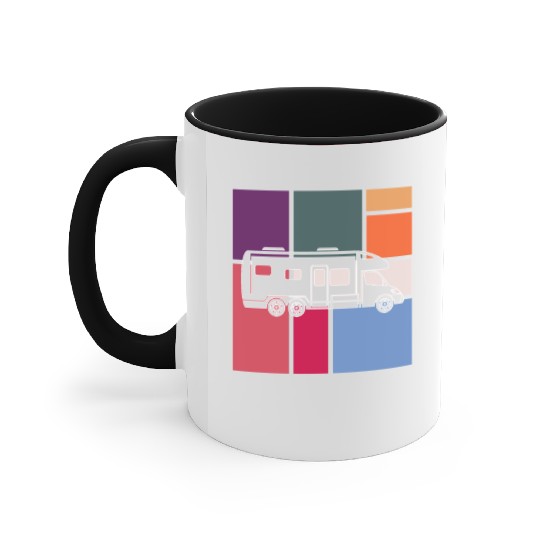 Vintage Camper – Retro Road Trip Accent Mugs