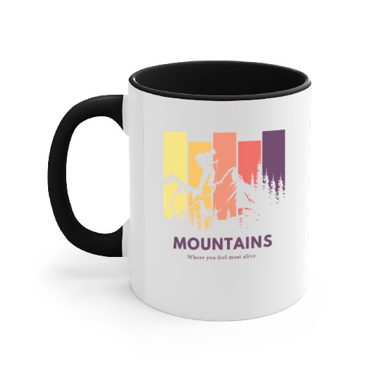Mountains | Hiking | Nature | Adventure Accent Mugs