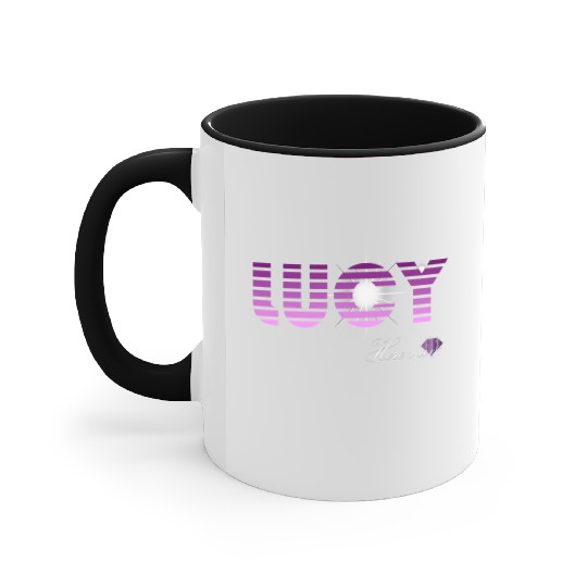 Lucy pink and violet - Latin's etymology - Light Accent Mugs