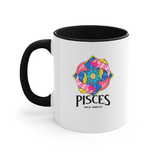 Pisces Pride Accent Mugs: Show Off Your Zodiac