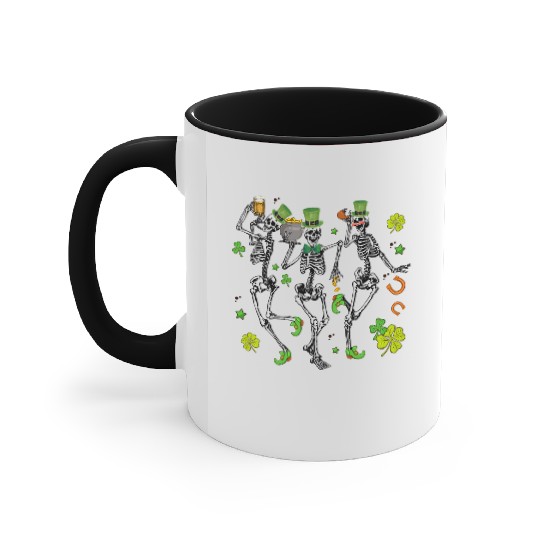 Skeleton Saint Patrick s Day Accent Mugs