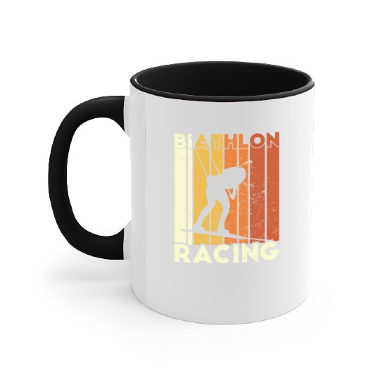 Ski Race Biathlon Racing Competition Skiing Accent Mugs