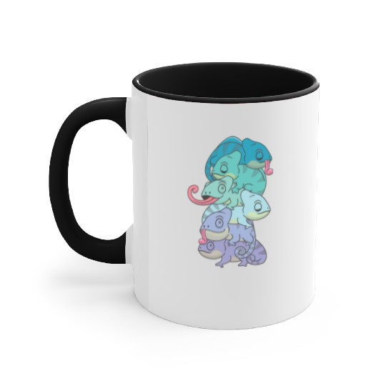 Neptunic Flag Pride Lgbtq Cute Chameleon Pile Accent Mugs