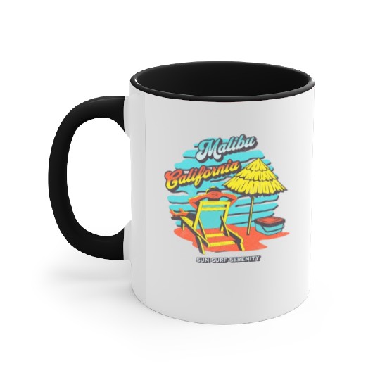 Malibu California Accent Mugs