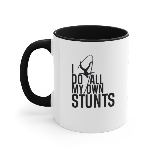 "I Do My Own Stunts" Daredevil Design Accent Mugs