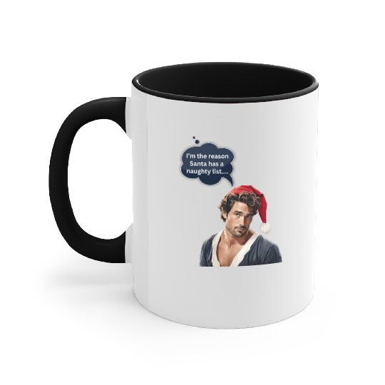 Christmas Nice Cute and Handsome Man Accent Mugs